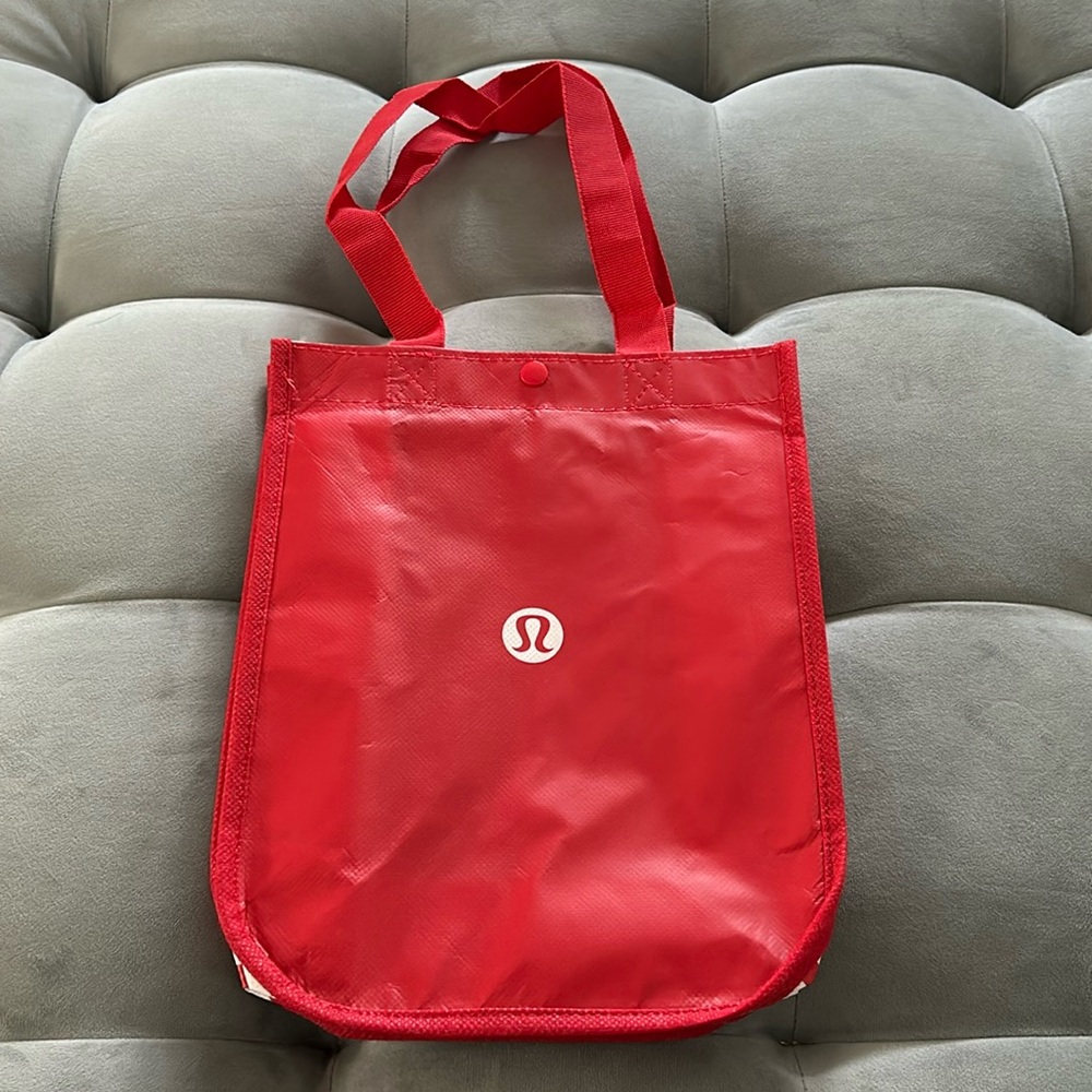 Lululemon Shopper Reusable Tote Bag Red Small